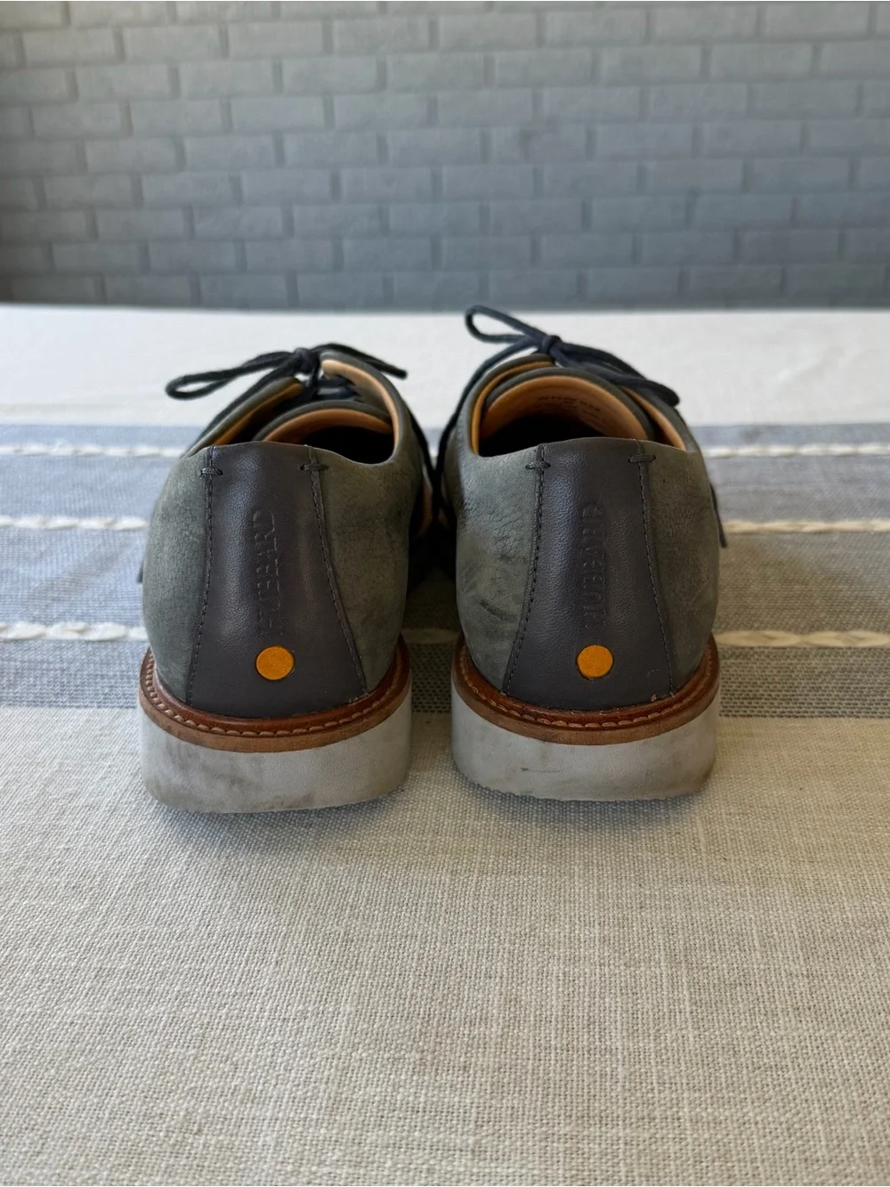 Samuel Hubbard Free Oxford Charcoal Nubuck Shoes Size 9